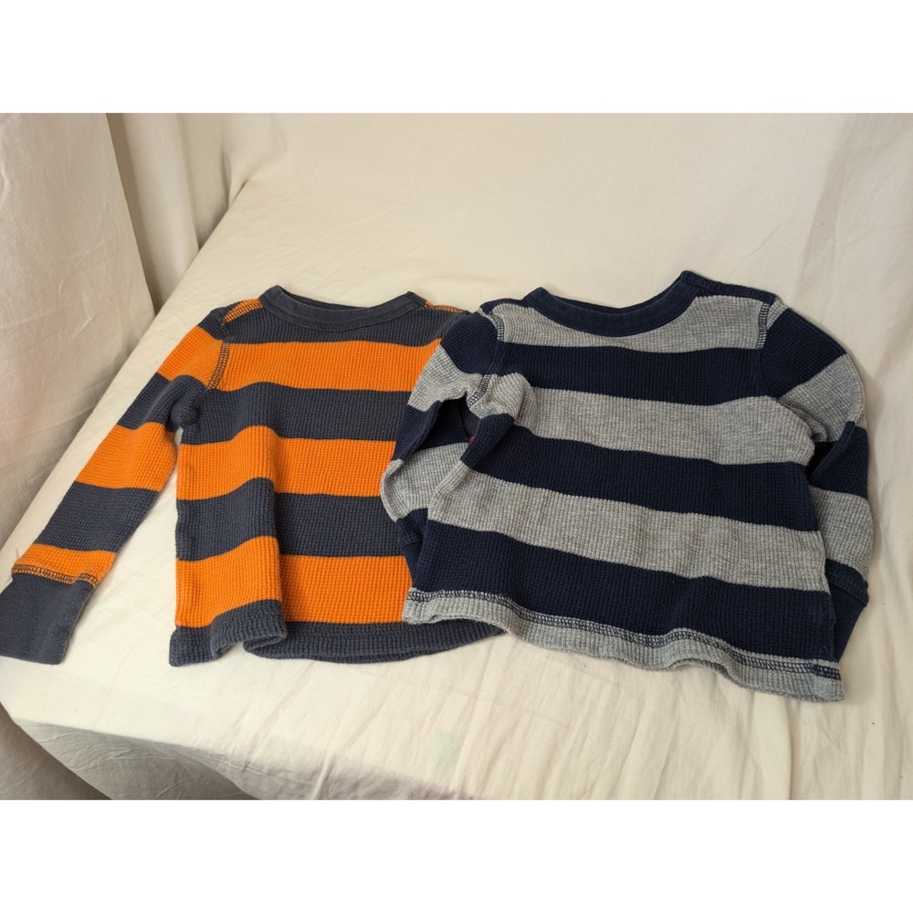 Old Navy‎ 18-24 Month Thermal Long Sleeve Striped Shirts Fall Winter Clothes